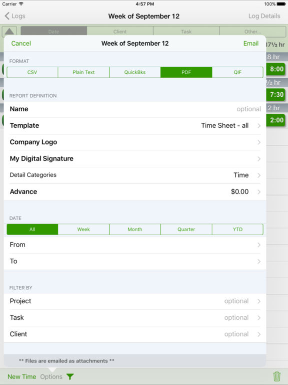 TimeTracker screenshot 6