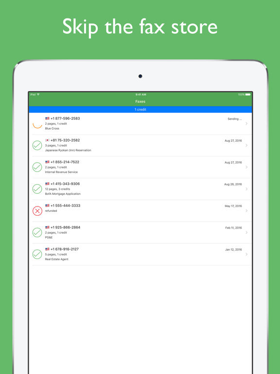 fix dark 7 how iphone screen to send fax  Store JotNot Fax the  App or iPhone on iPad from