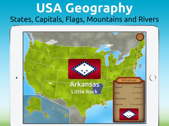 GeoExpert HD - USA Geography на iPad
