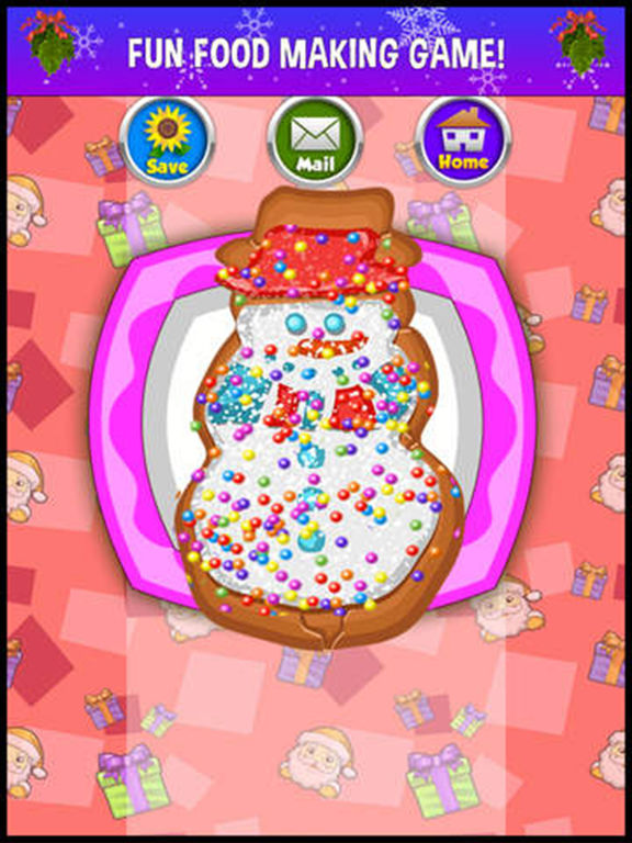 Screenshots of A Christmas Food Fever Cooking Maker - make xmas cake & cookie dessert in a kid making game! for iPad
