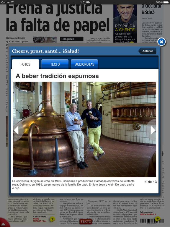 Captura de pantalla del iPad 5