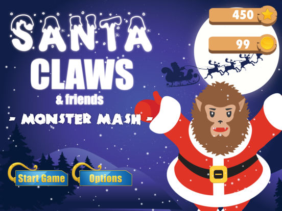Santa Claws - Monster Mash 1.0 - Free and Festive iOS Game Image