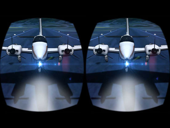 VR симулятор полета самолета для Google картона на iPad