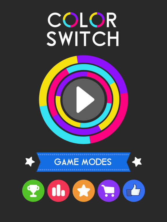 Screenshots of Color Switch for iPad