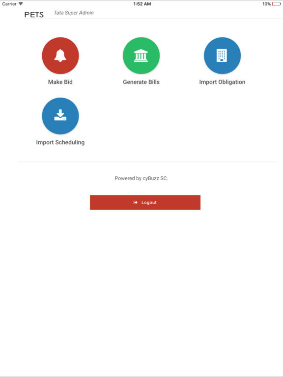 Trading system ipad