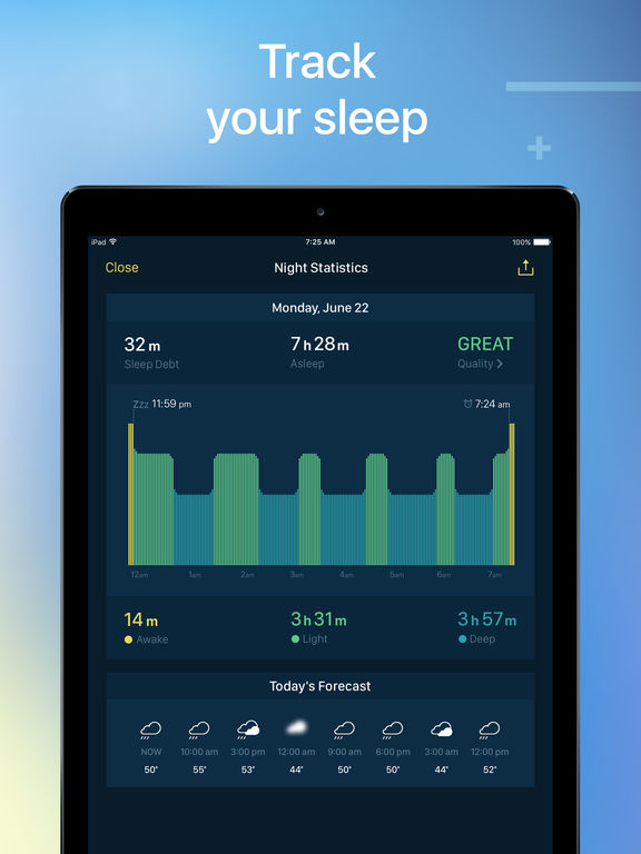 Good Mornings Free Smart Sleep Cycle Tracker and Alarm Clock screenshot