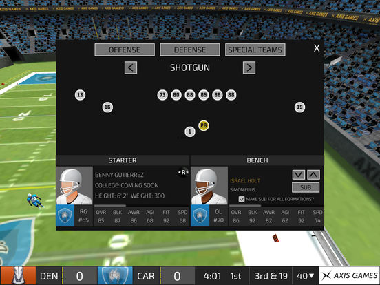 Screenshots of Axis Football 2015 for iPad