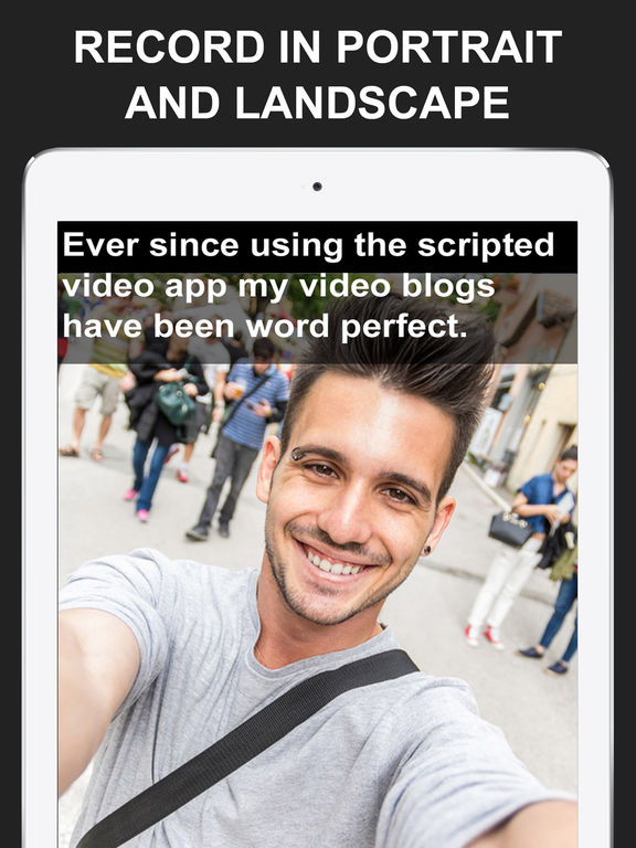 Teleprompter for Video Scripted! Read and Record screenshot