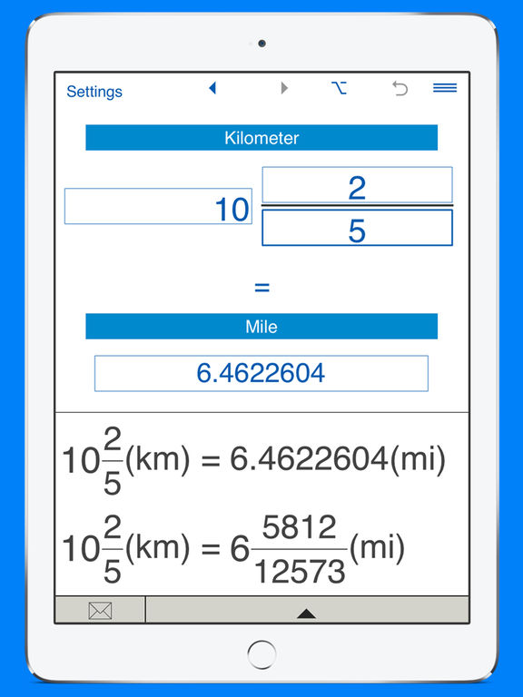 App Shopper Miles to kilometers and km to miles converter (Productivity)