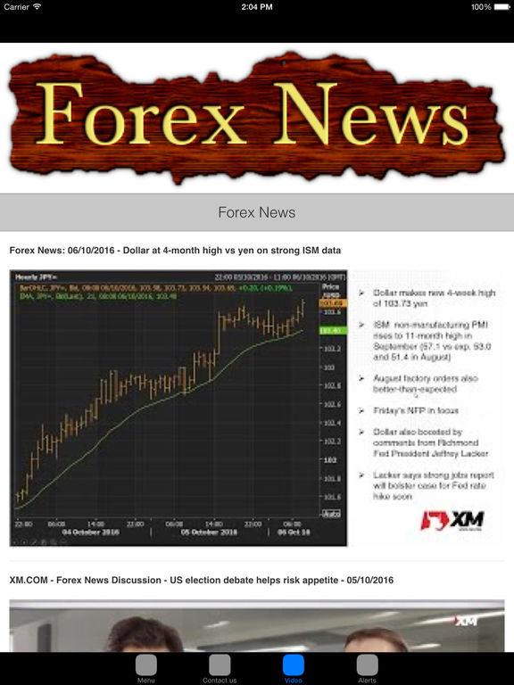 Forex news application