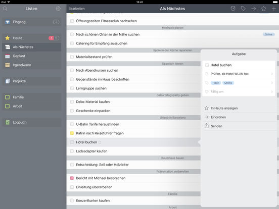 Things for iPad Screenshot