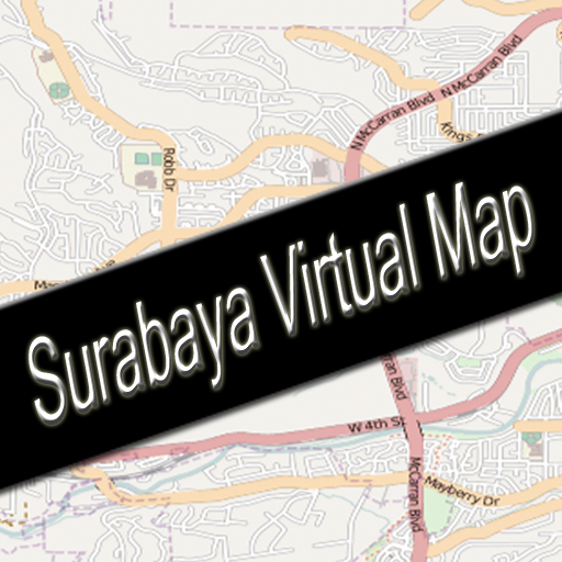 Surabaya, Indonesia Virtual Map