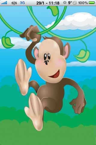 Funny Monkey Slide Puzzle image #1
