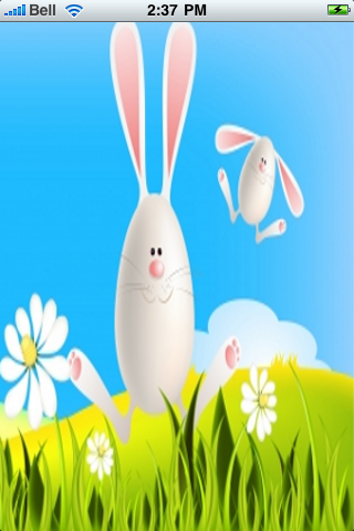 Easter Bunnies Snow Globe image #1