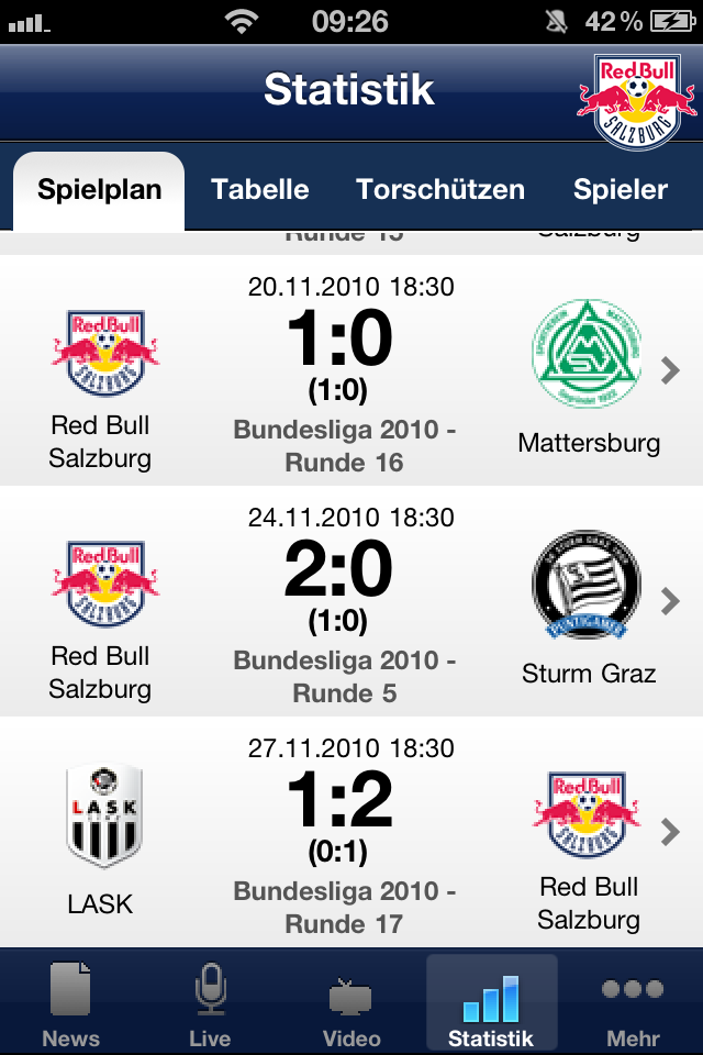 FC Red Bull Salzburg screenshot 2