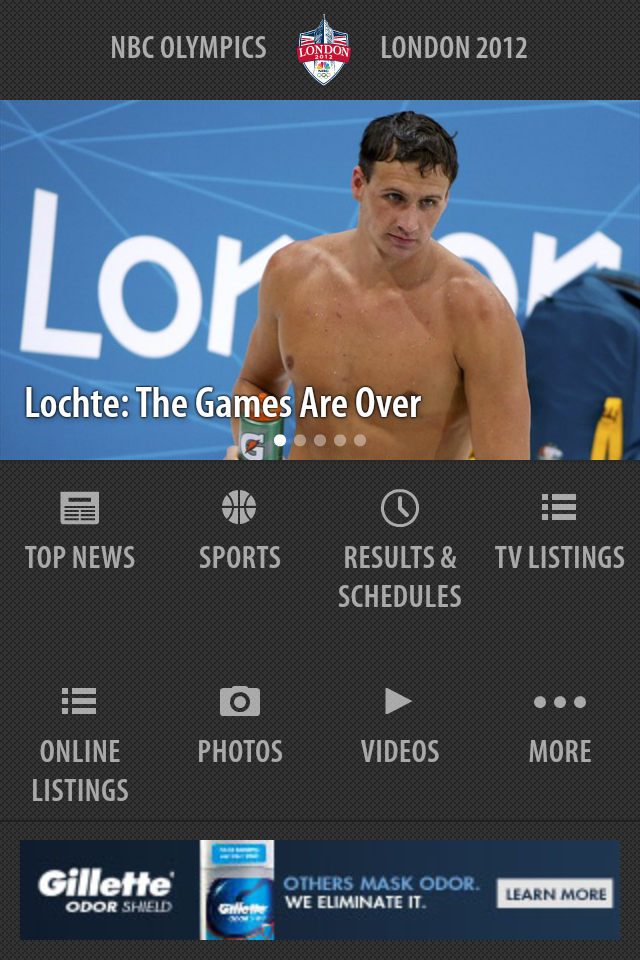 NBC Olympics screenshot 1