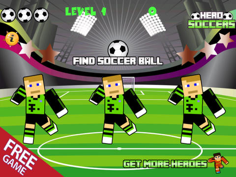 Soccer Hero Skin Finding Ball Free - World Cup Block Craft Worlds Edition screenshot 7