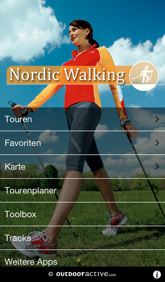 Nordic Walking - outdooractive.com Themenapps screenshot 1