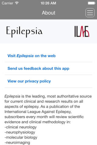 Epilepsia Journal - náhled