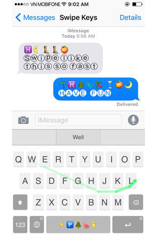 Oh Fonts SwipeKeys - náhled