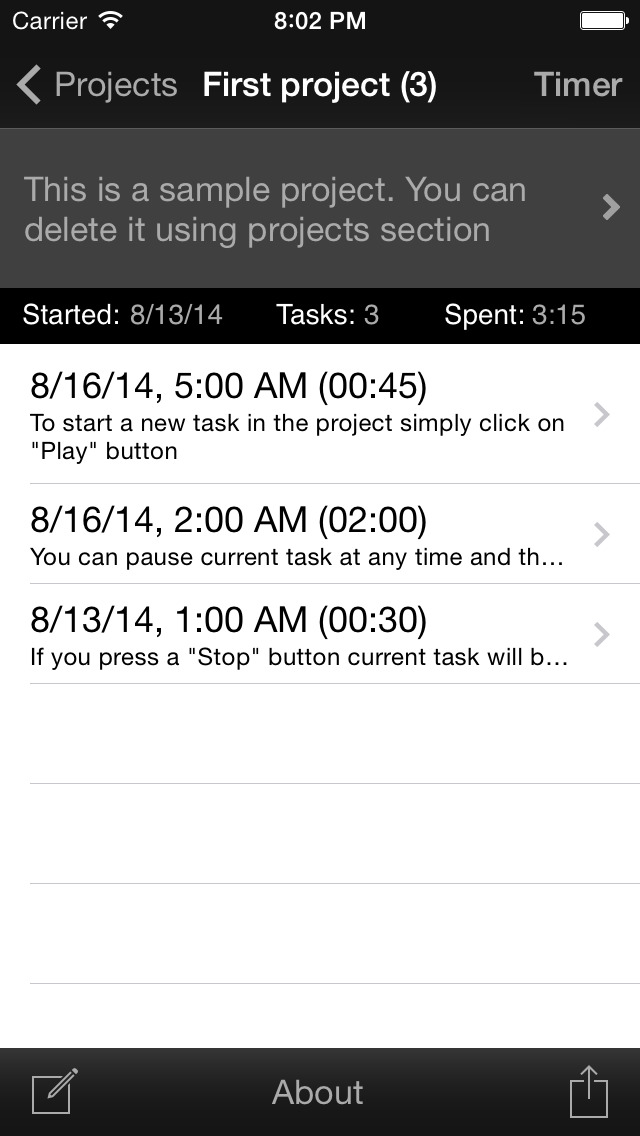 Task Tracker Lite screenshot 3