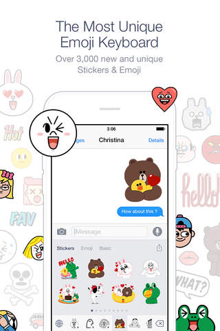 Emoji Keyboard by LINE - náhled