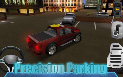 Night cars city parking 3D - náhled