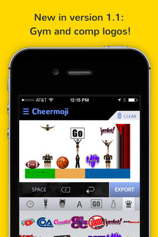 Cheermoji - cheerleading emojis for cheerleaders t - náhled