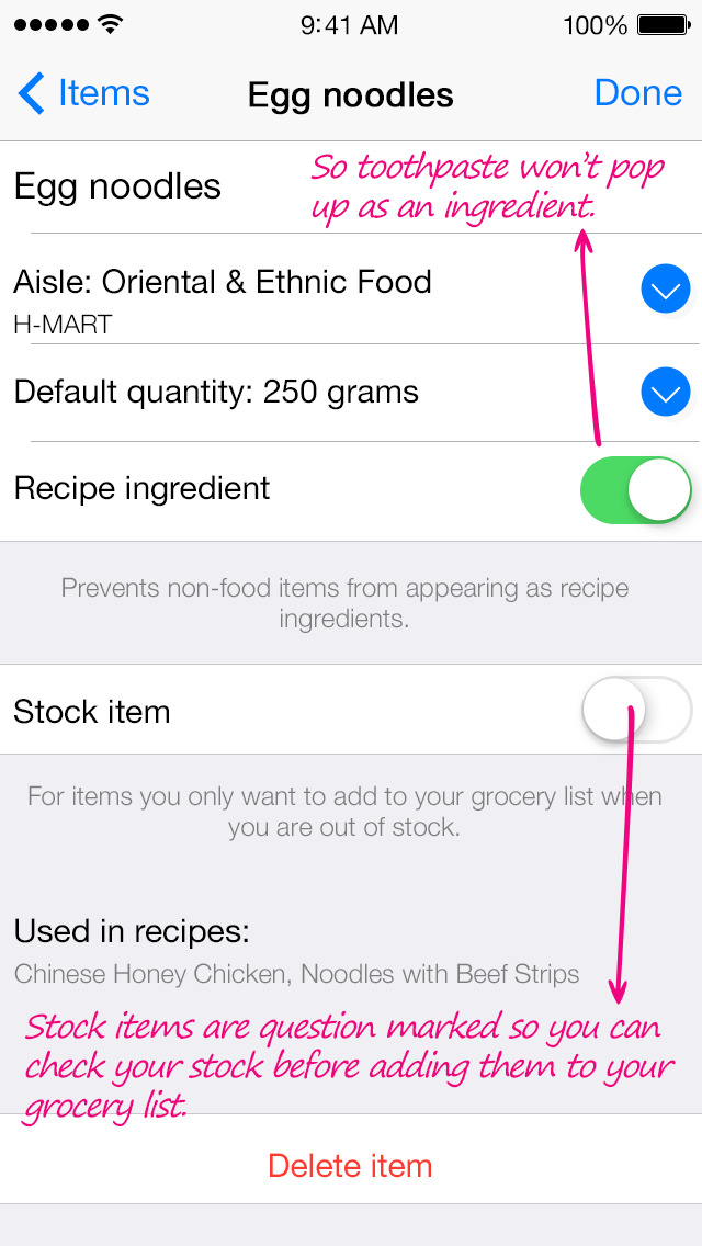 Grocery List Generator - Create shopping lists and store all your recipes. screenshot 3