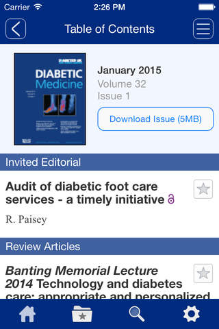Diabetic Medicine - náhled
