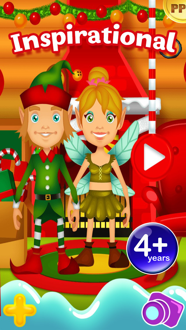 My Magic Little Elf and Fairy Princess Dream Xmas Party Adventure Dress Up Game Advert Free screenshot 1
