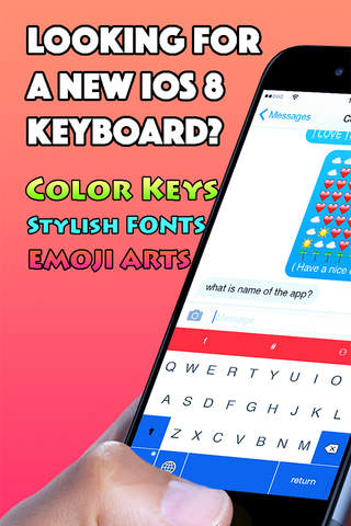 Color-Keys! for iOS 8 Keyboard - Design your keybo - náhled