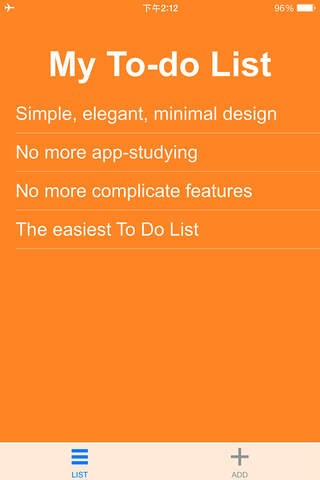 ToDo List Go - náhled