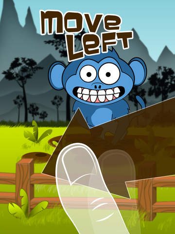 Monkey Sling - The Crazy Blue Monkey screenshot 5