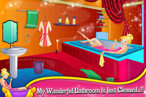 Princess  Clean Bathroom kids learning games - náhled