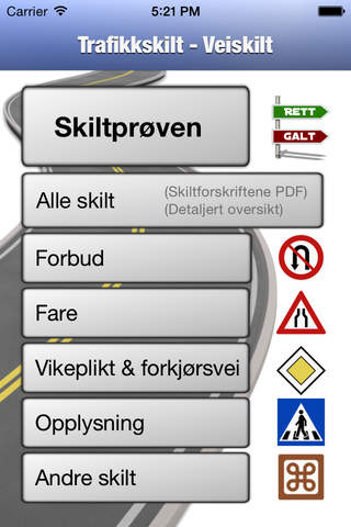 Trafikkskilt - Veiskilt - náhled