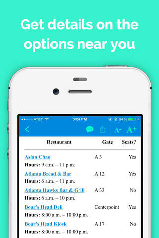 Airport Restaurant Guide - náhled