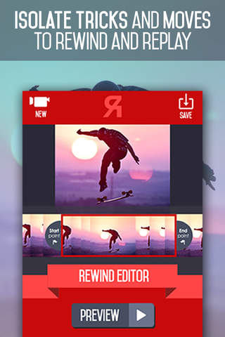 Rewind Video - Backwards Movie Clip Reverser (Vine - náhled