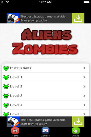 Aliens Destroy Zombie #1 Free Zombie Alien Game - náhled