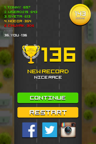 Pixel Traffic - best one tap 8 bit style game - náhled