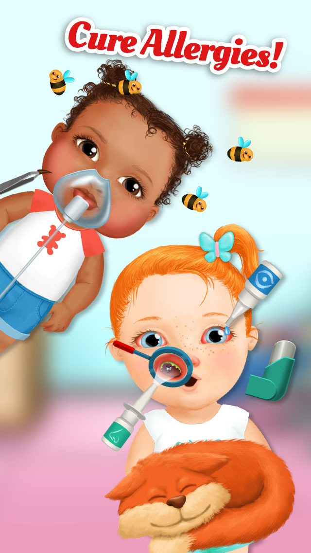 Sweet Baby Girl Kids Hospital 2 - Allergy Emergency, Broken Leg, Dentist Office and Ear Doctor (No Ads) screenshot 4
