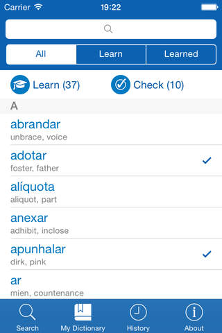 Portuguese <> English Dictionary + Vocabulary trai - náhled