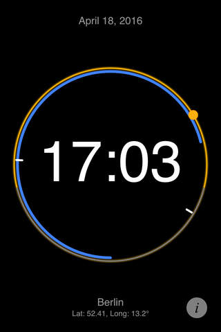Sun Clock App - náhled