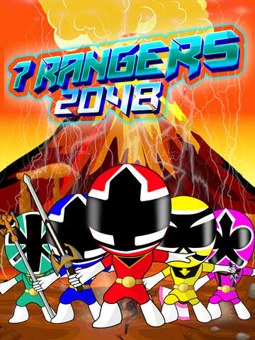 2048 The 7 Super Rangers Legends “ Fighting Power Superhero World Puzzle Edition ” screenshot 6