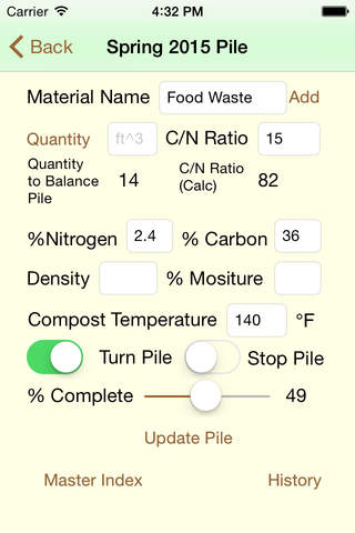Compost Calculator - náhled