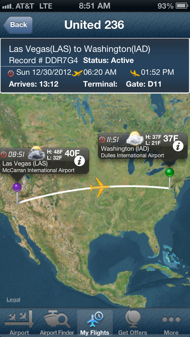 Las Vegas Airport Pro (LAS) + Flight Tracker screenshot 1