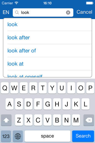 Italian <> English Dictionary + Vocabulary trainer - náhled