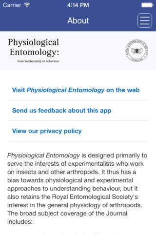Physiological Entomology - náhled