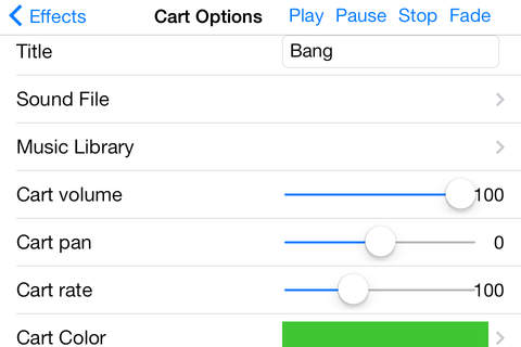 Sound Byte Cart Machine App - náhled