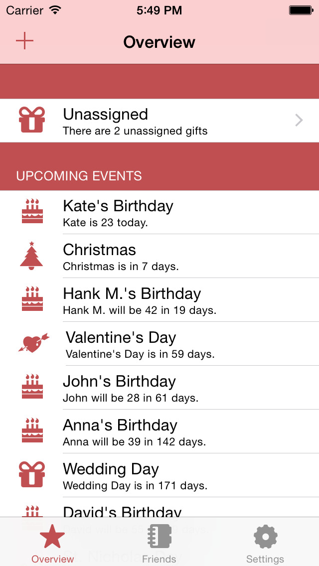 Gift Idea Lite - Wish List screenshot 1